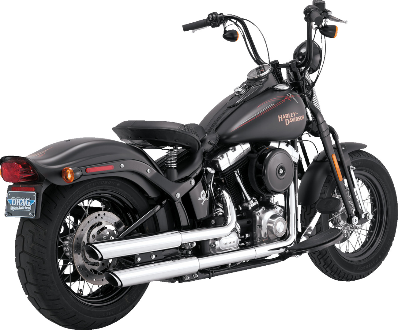 VANCE & HINES 3" Twin Slash Slip-On Mufflers