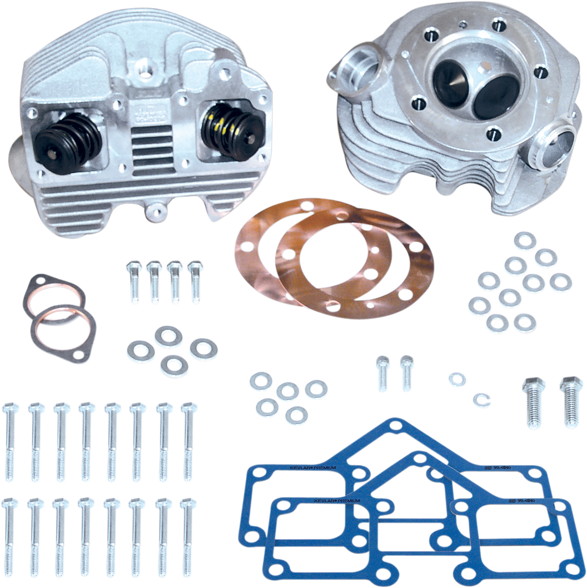 S&S Cycle High Output Super Stock Cylinder Head Kit For Harley 74" Shovelhead 1966-1978