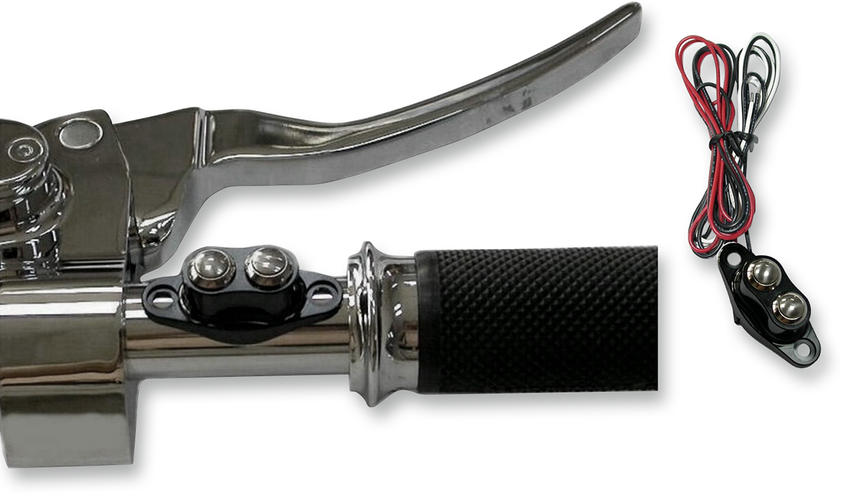 Drag specialties Duet Handlebar Switch Kit - Dual Button - Black