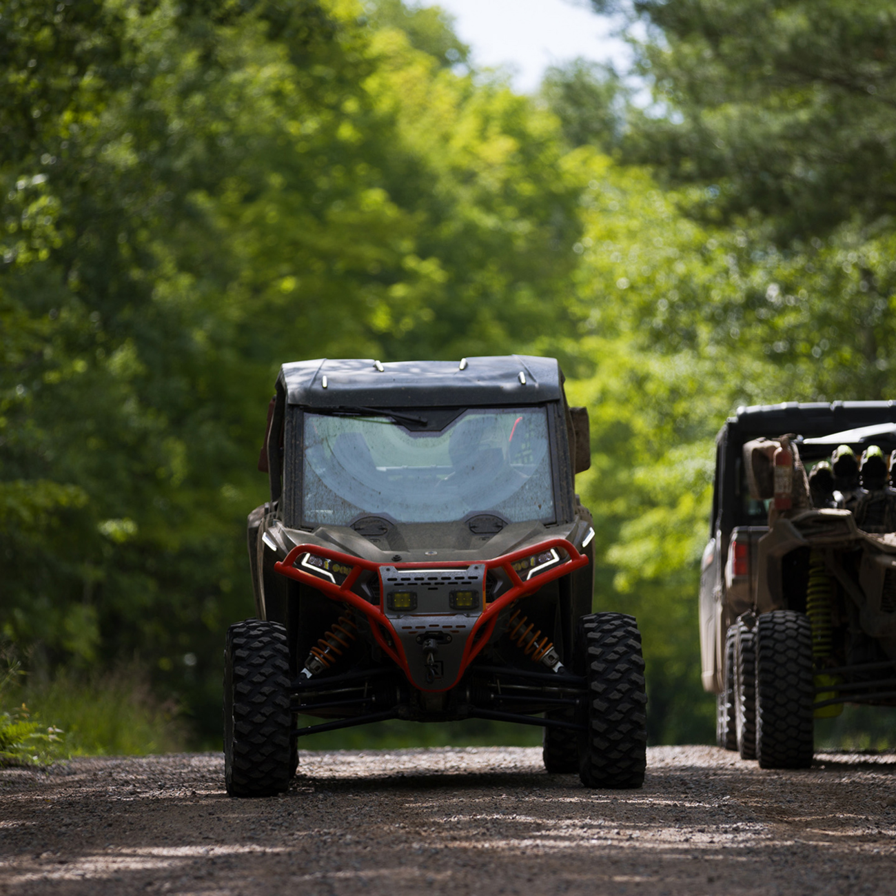 Ravek Front Bumper/Skid Plate with Amber Lights - Red - RZR XP 1000 2024-2025 Polaris RZR XP 1000 Premium / 2024-2025 Polaris RZR XP 1000 Sport / 2024-2025 Polaris RZR XP 1000 Ultimate