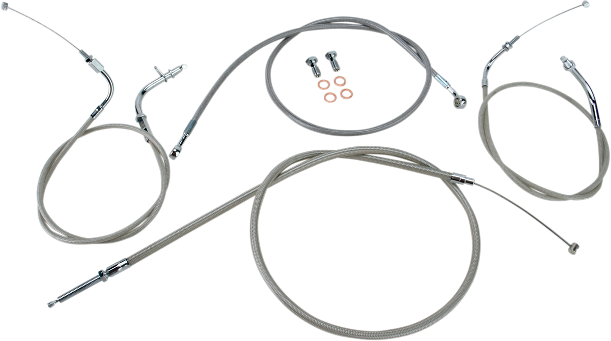 Stainless Handlebar Cable/Line Kit