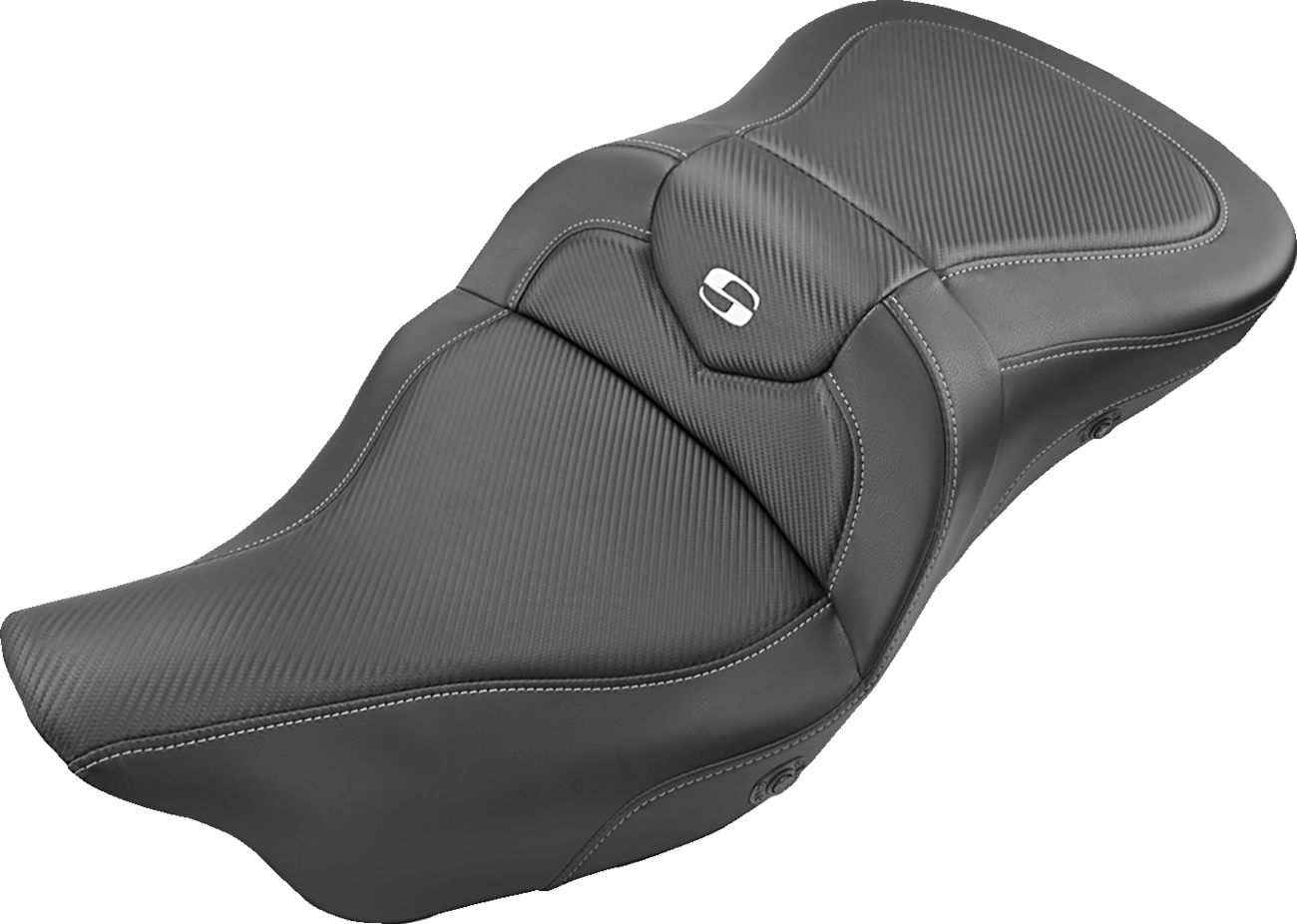 Saddlemen Roadsofa CF Carbon Fiber 2-Up Seat For Harley Touring 2008-2025