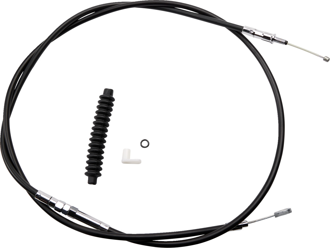 Drag Specialties High-Efficiency Black Vinyl Clutch Cable