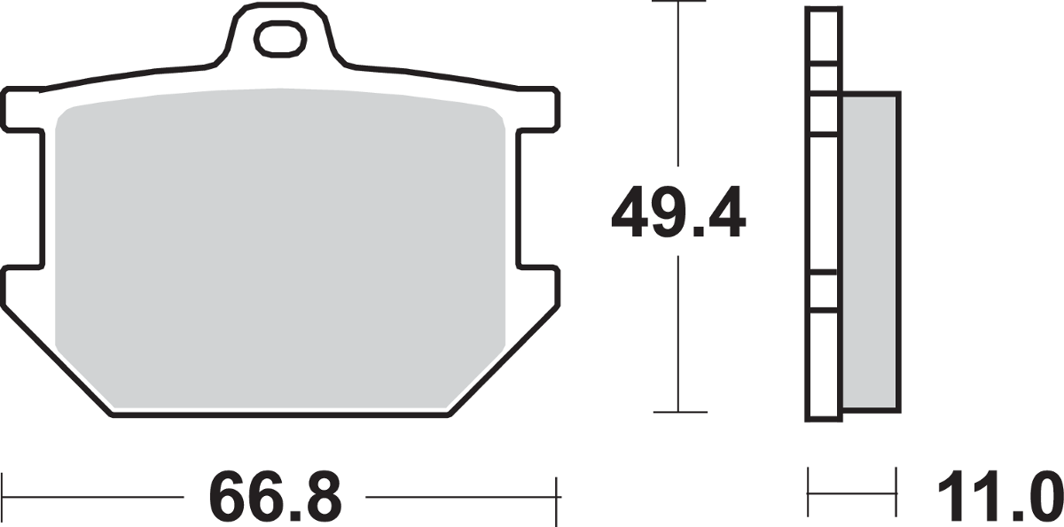 SBS HF Ceramic Rear Brake Pads 507HF
