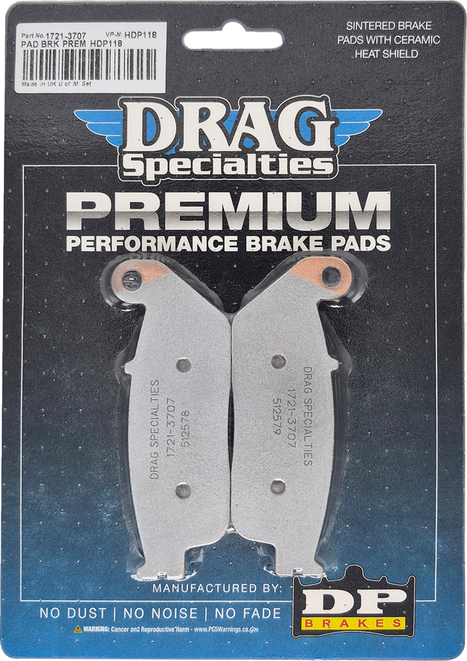 Drag Specialties Premium Sintered Metal Harley/Buell Brake Pads