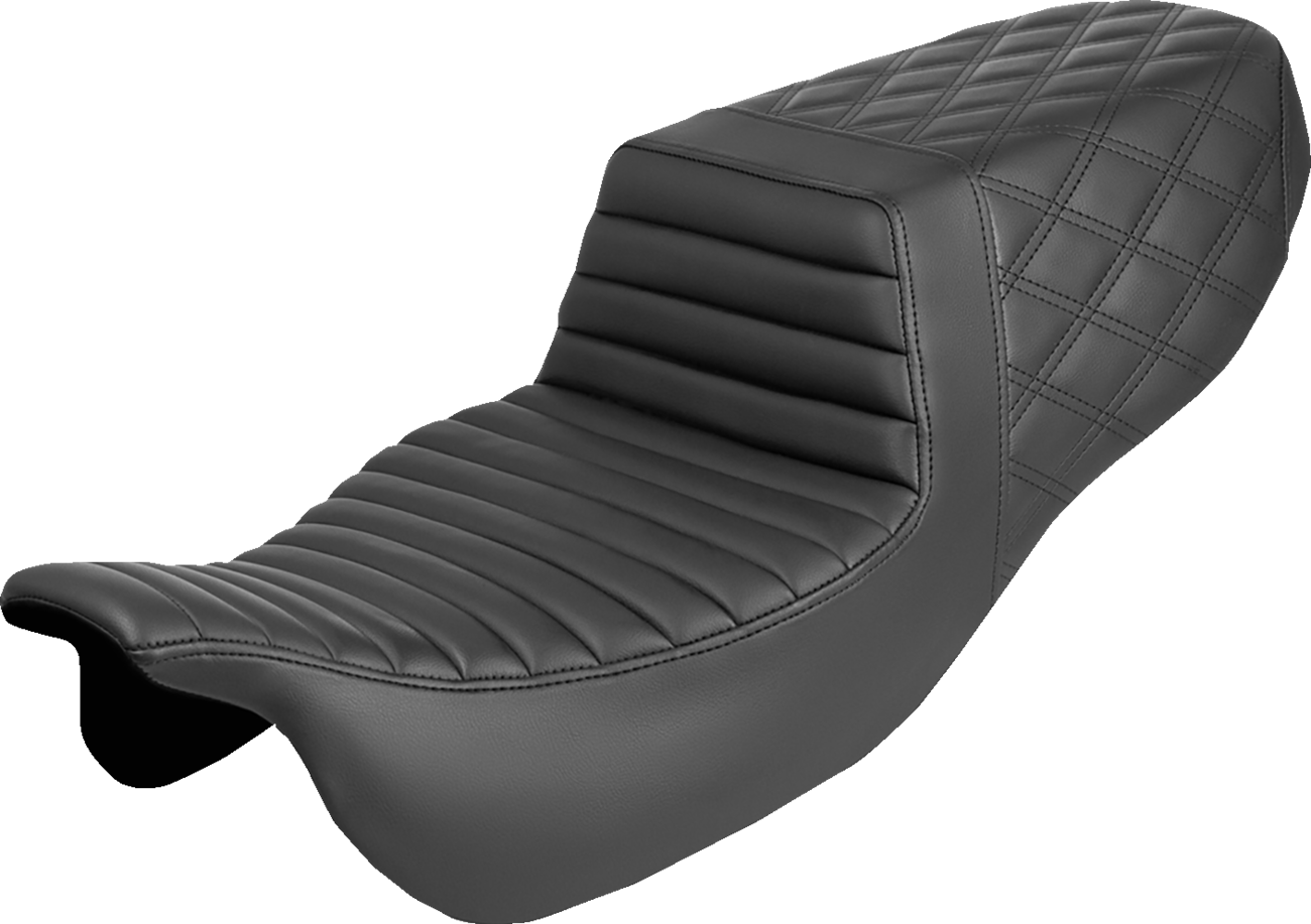 Saddlemen Step-Up Seat - Front Tuck-n-Roll/Rear Lattice Stitch - FLRT/FLTRT '15-'25 2015-2025 Harley Davidson FLRT Freewheeler / 2023-2025 Harley Davidson FLTRT Road Glide 3