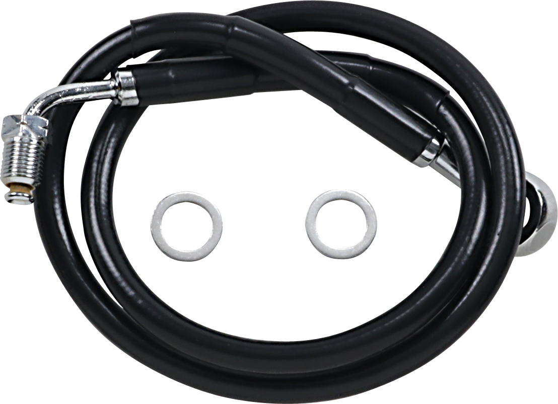 Drag specialties Brake Line - +6" - Black - '18-'23 Softail Harley Davidson