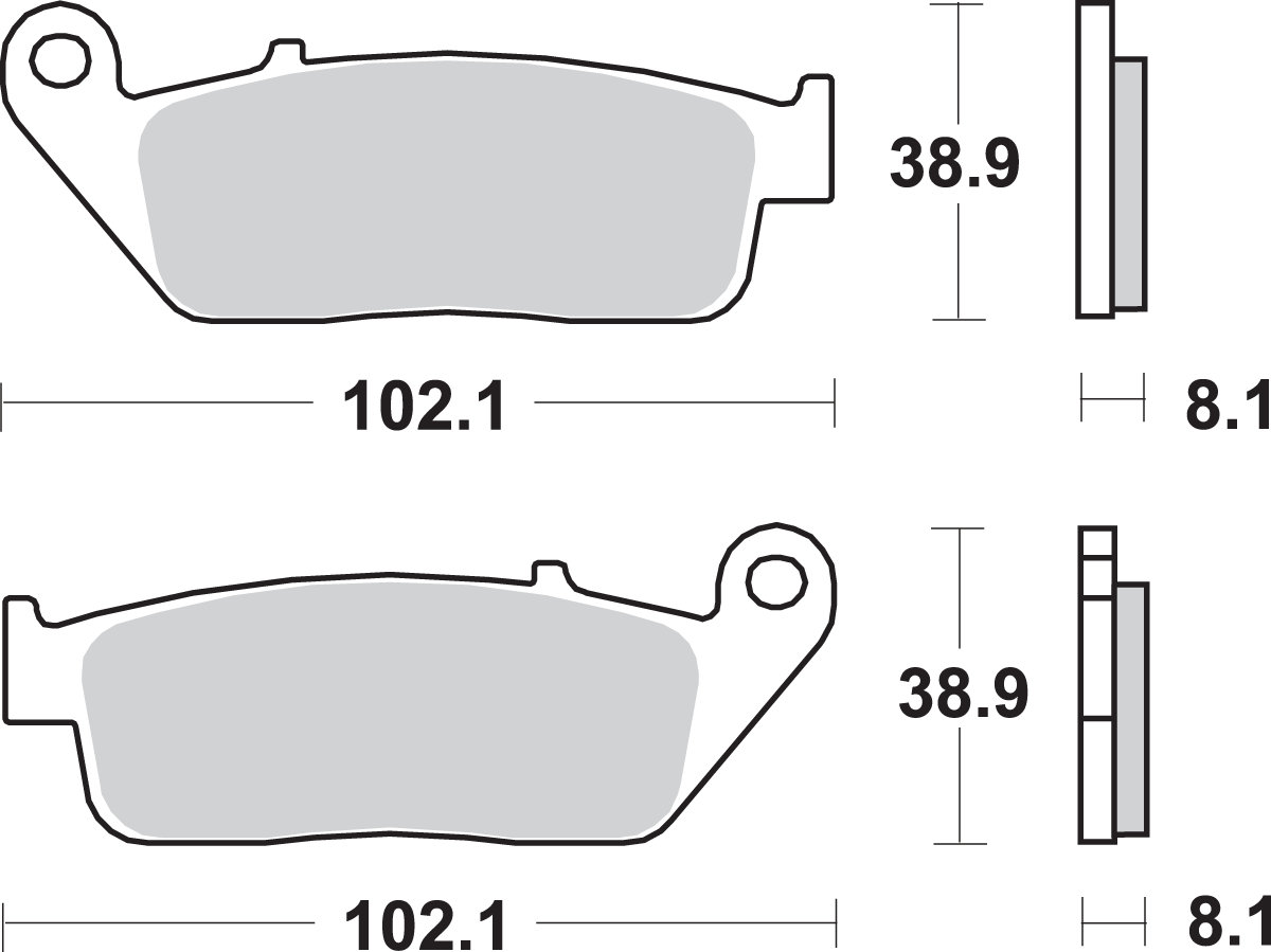 SBS HS Sintered Front Brake Pads 627HS