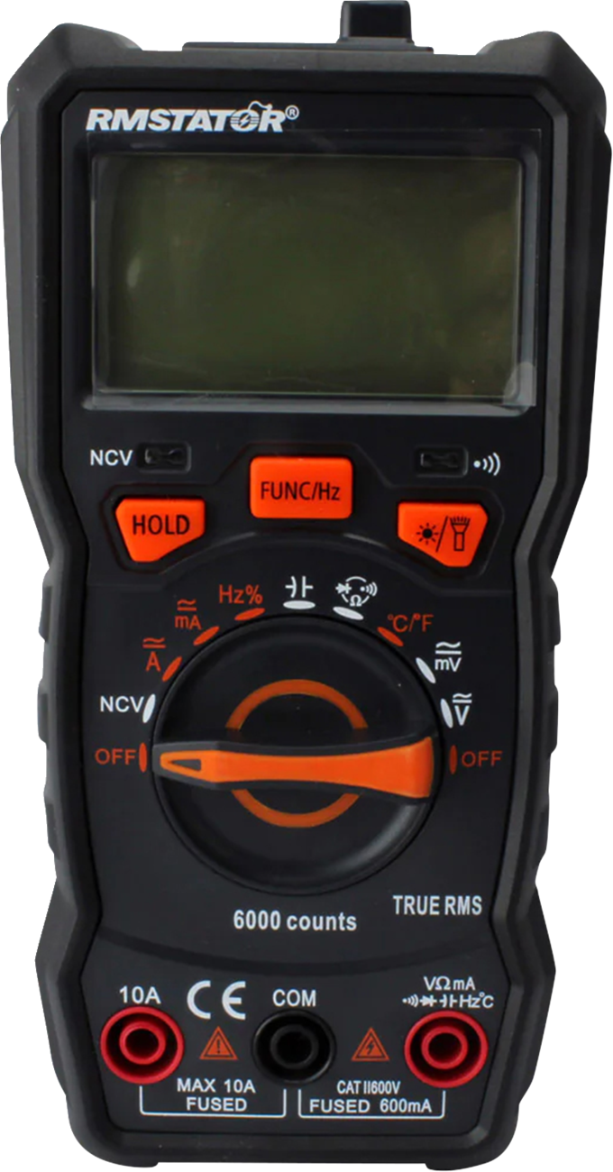 Rm stator Digital Multimeter DC/AC Voltage Resistance Diode Transistor Continuity Test