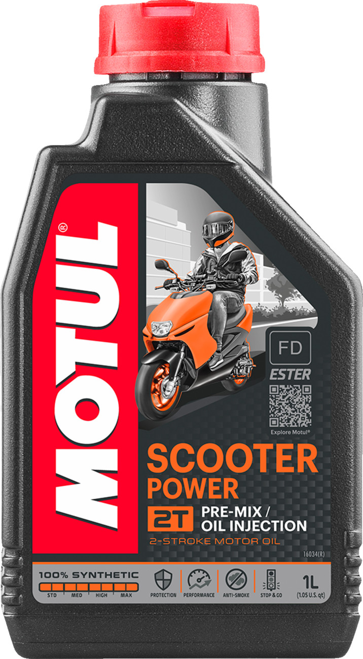 Motul Scooter Power 2T Engine Oil (1 Liter)