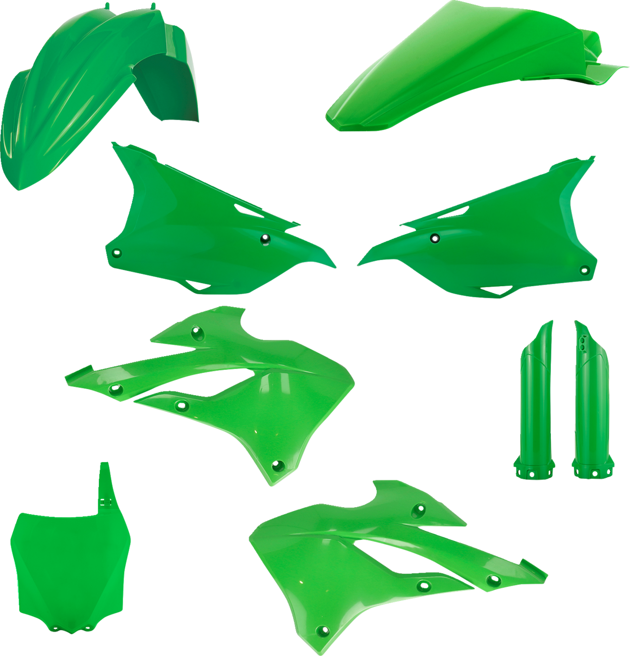 Acerbis Full Replacement Body Kit - '24 OEM Green 2022-2024 Kawasaki KX85 / 2022-2024 Kawasaki KX112