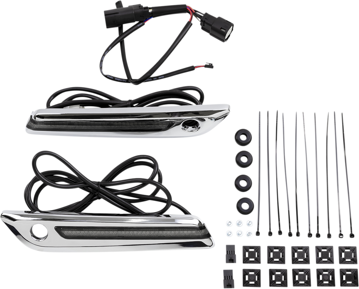 CIRO LED Saddlebag Hinge Covers