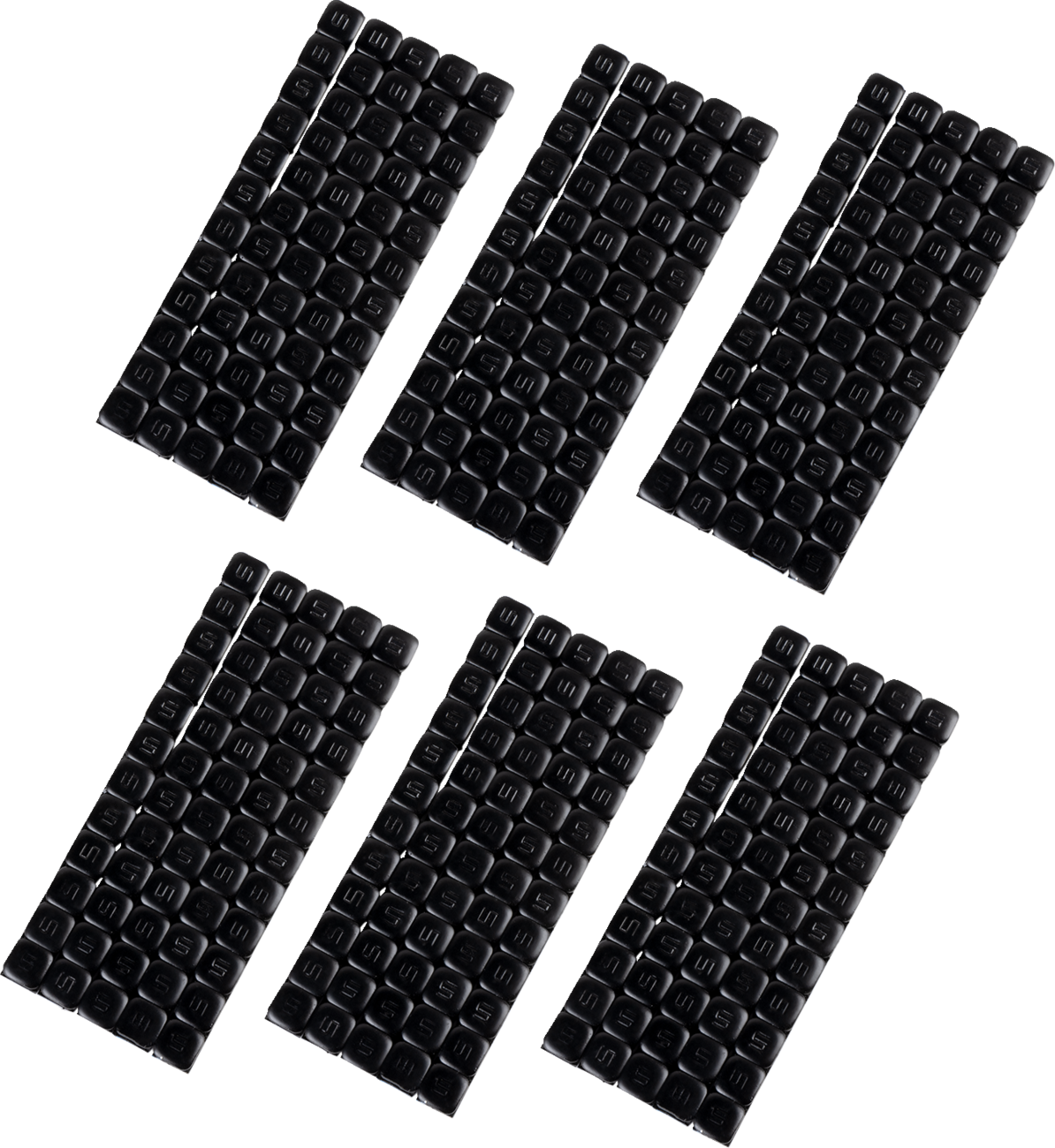 K&l supply Wheel Weights - Square - Adhesive Stick-On - Black - 360 Pack