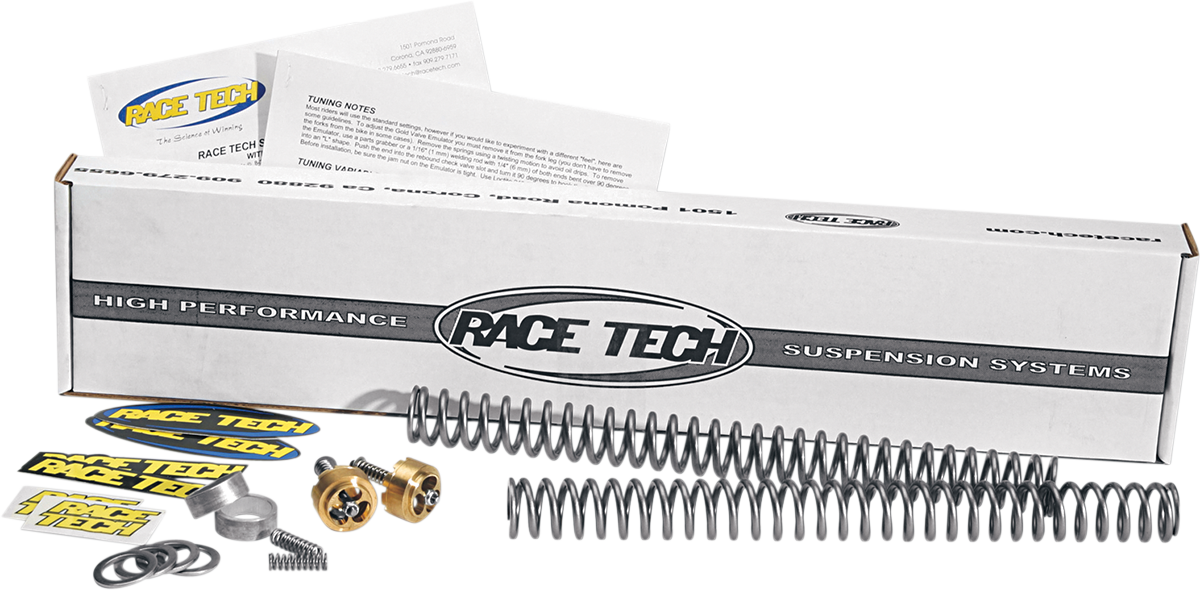 RACE TECH Complete Front End Suspension Kit — Gold Valve