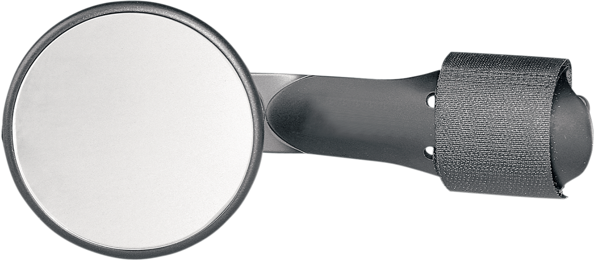 Parts unlimited Mirror - Side View - Round - Black - Each