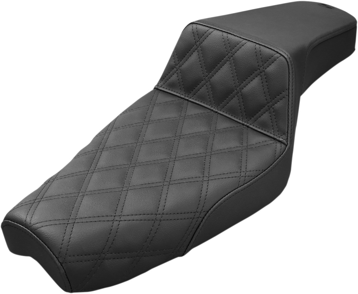 SADDLEMEN Step-Up Seat — Front Lattice Stitch