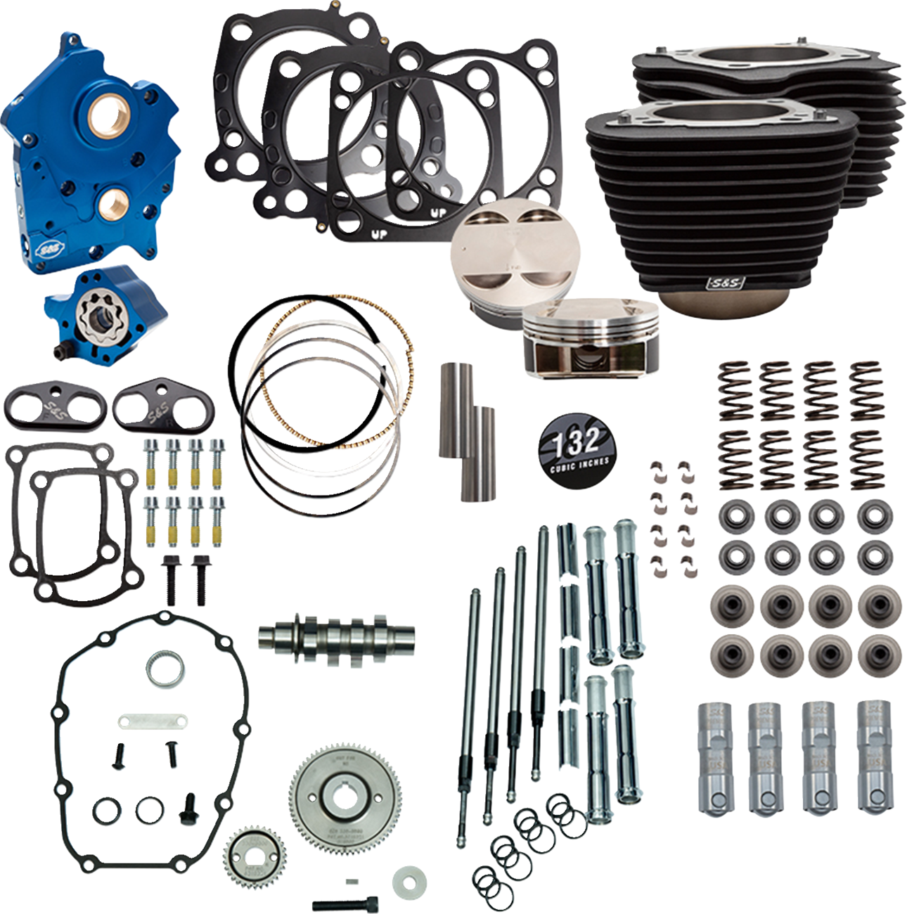S&S CYCLE 132" Power Package for M8