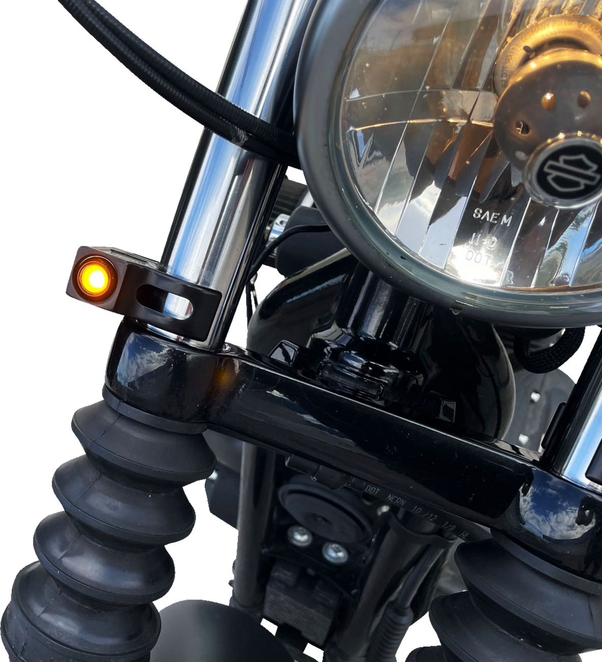 Joker Machine Rat Eye Fork Mount LED Turn Signals