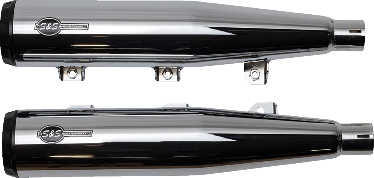 S&S Cycle Grand National Slip-On Mufflers For Indian Scout 2019-2024