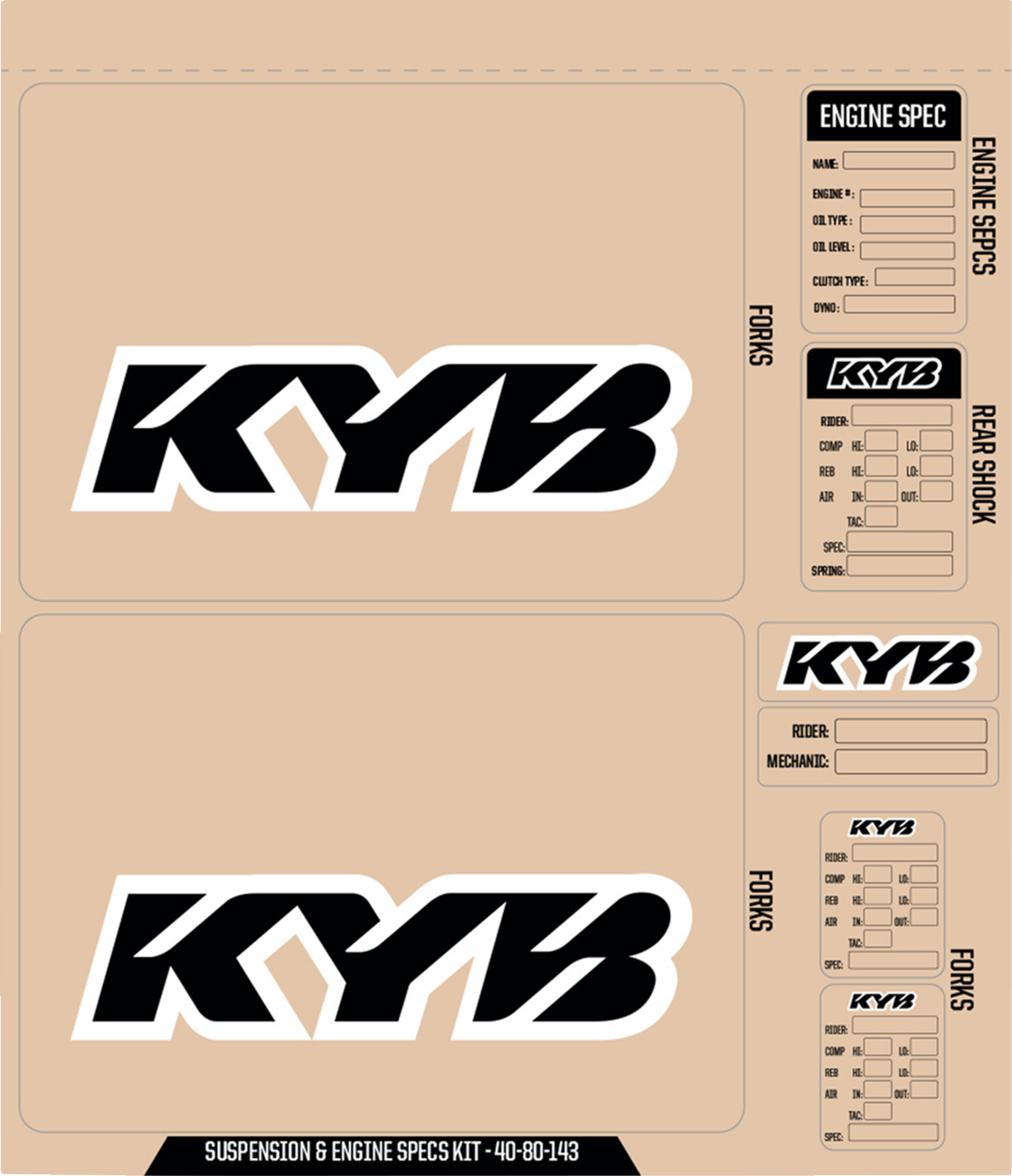 Suspension and Specs Graphic Kit