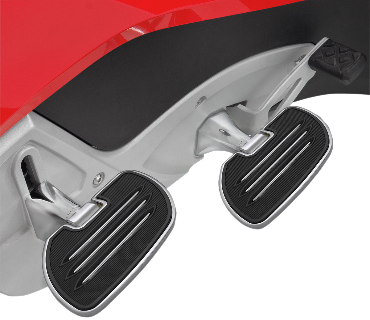 Show chrome Passenger Floorboards - Black - Spyder RT Can-Am