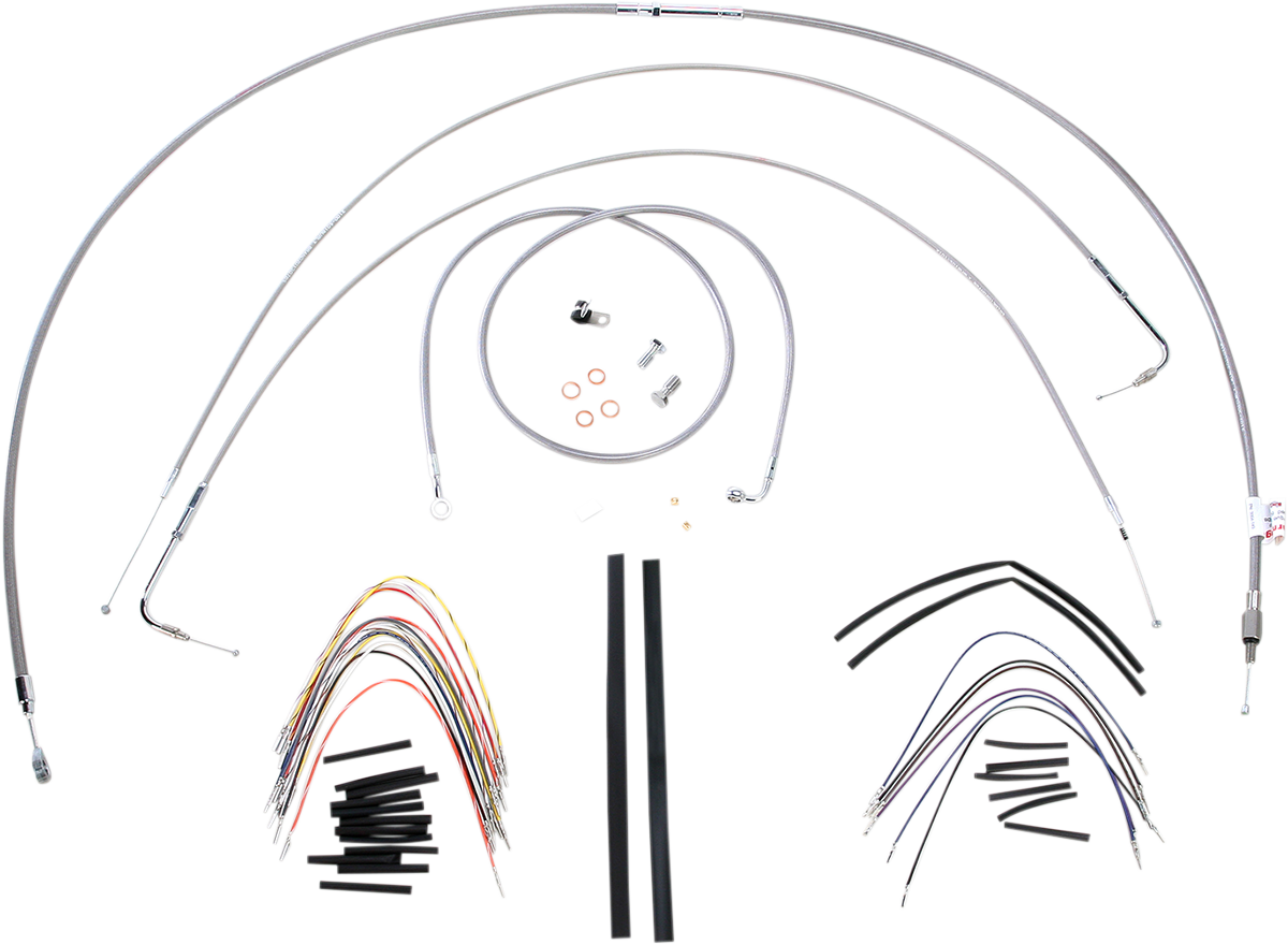 Burly Handlebar Cable Installation Kit For Harley Softail FX 2000-2006