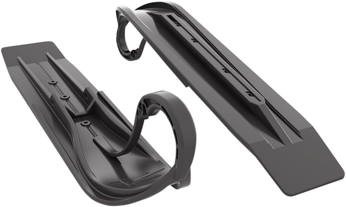 Slydog skis Powder Hound Skis - Black/White - 8" - Pair