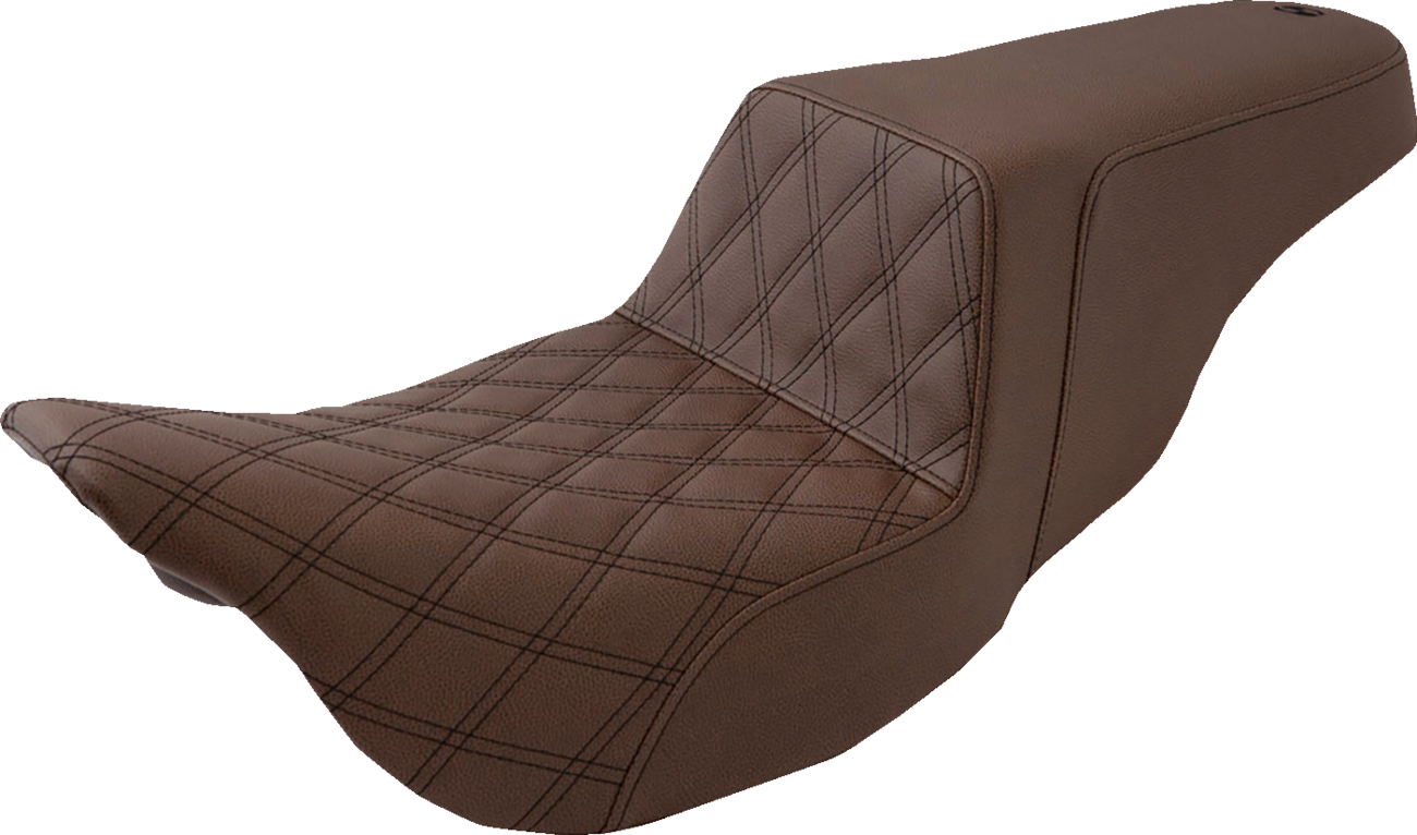 SADDLEMEN Step-Up Seat — Front Lattice Stitch