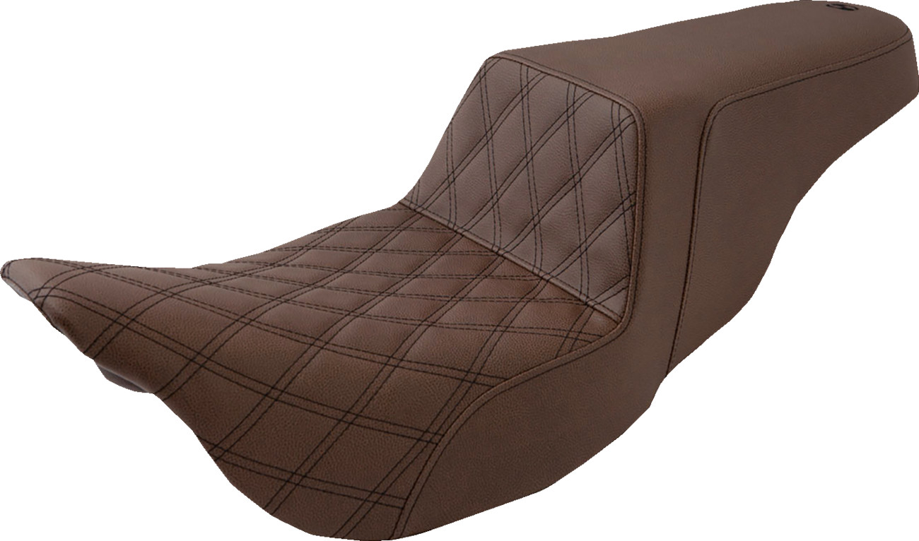 SADDLEMEN Step-Up Seat — Front Lattice Stitch