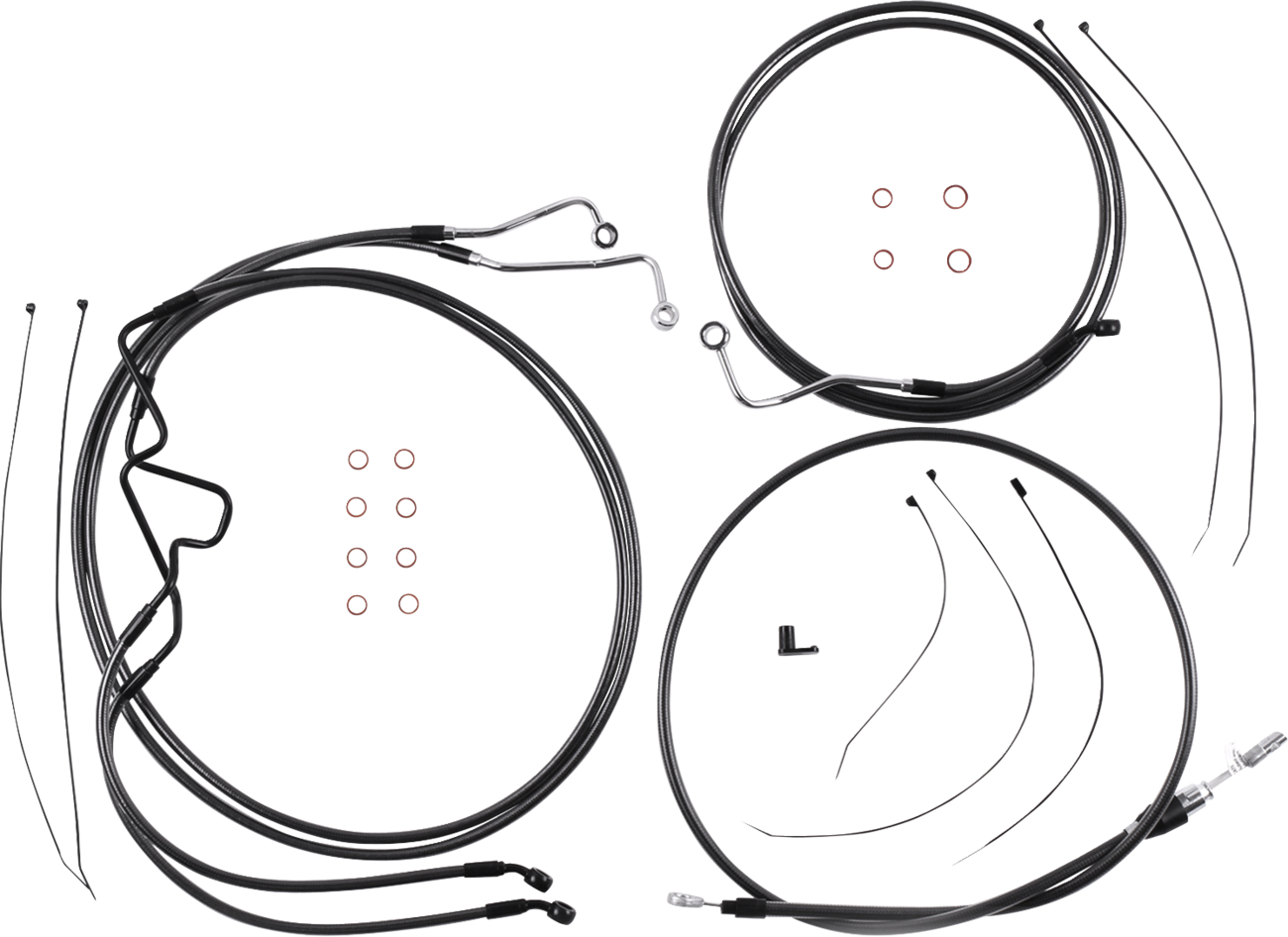 Magnum shielding Black Pearl™ Designer Handlebar Installation Kit - 8" - '21-'23 FLTR 2021-2023 Harley Davidson FLTRK Road Glide Limited / 2021-2023 Harley Davidson FLTRX Road Glide / 2021-2023 Harley Davidson FLTRXS Road Glide Special