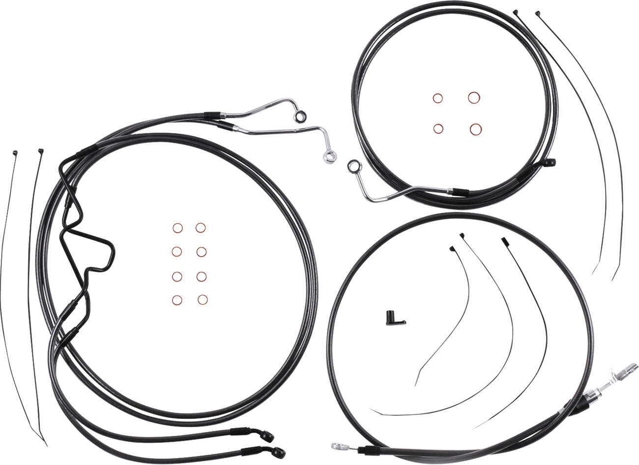 Magnum shielding Black Pearl™ Designer Handlebar Installation Kit - 8" - '21-'23 FLTR 2021-2023 Harley Davidson FLTRK Road Glide Limited / 2021-2023 Harley Davidson FLTRX Road Glide / 2021-2023 Harley Davidson FLTRXS Road Glide Special