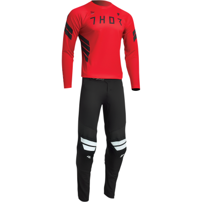 INTENSE x THOR Long Sleeve Red Mountain Bike Jersey