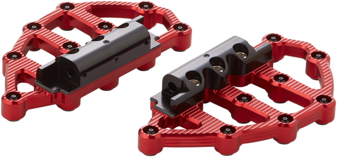 Arlen ness MX Passenger Floorboards - Red Harley Davidson