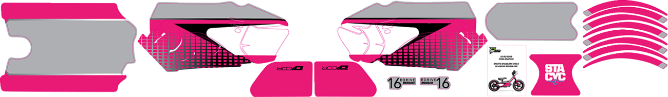 D'COR VISUALS STACYC™ Stability 16" Cycle Brushless Graphic Kit — STACYC™
