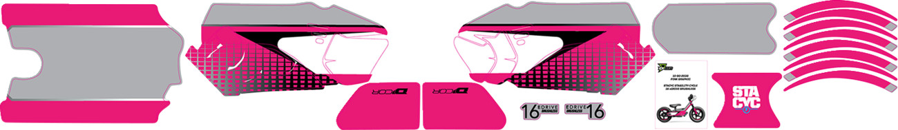 D'COR VISUALS STACYC™ Stability 16" Cycle Brushless Graphic Kit — STACYC™