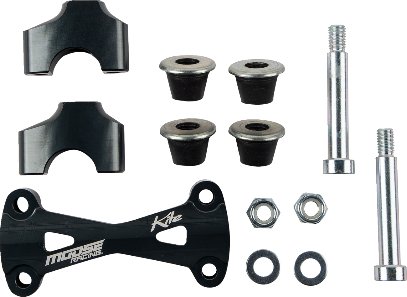 Moose Racing 1-1/8" Rubber Mounted Riser Kit With Bar Mount