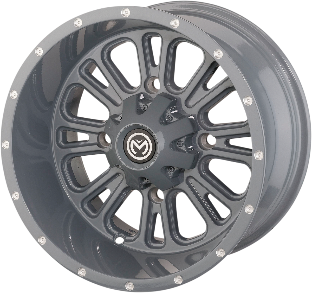 Moose Racing [0230-1116] 399X Wheels Gray 12X8 - 4/156 | Wheel 399X 12X8  4/156 Gry