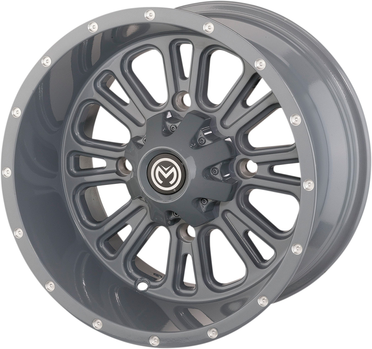 Moose offroad Wheel - 399X - Rear - Gray - 14x8 - 4/136 - 4+4 Can-Am/Honda/Kawasaki