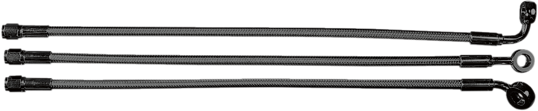 Alternate Length Designer Series Braided Non-ABS Front Upper Brake Line Kit