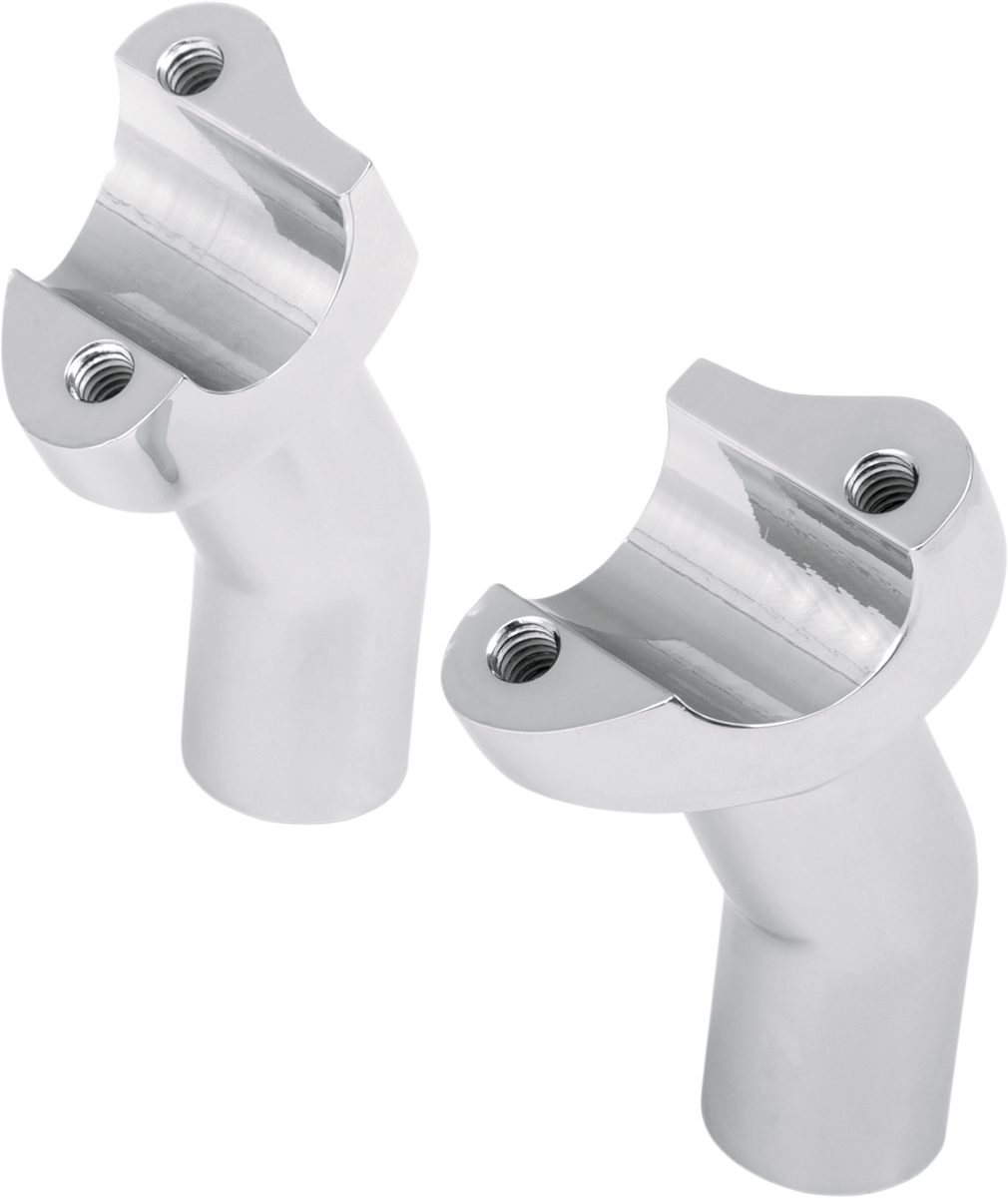 Drag specialties Forged Aluminum Handlebar Risers - Pullback - 3-1/2" - Chrome