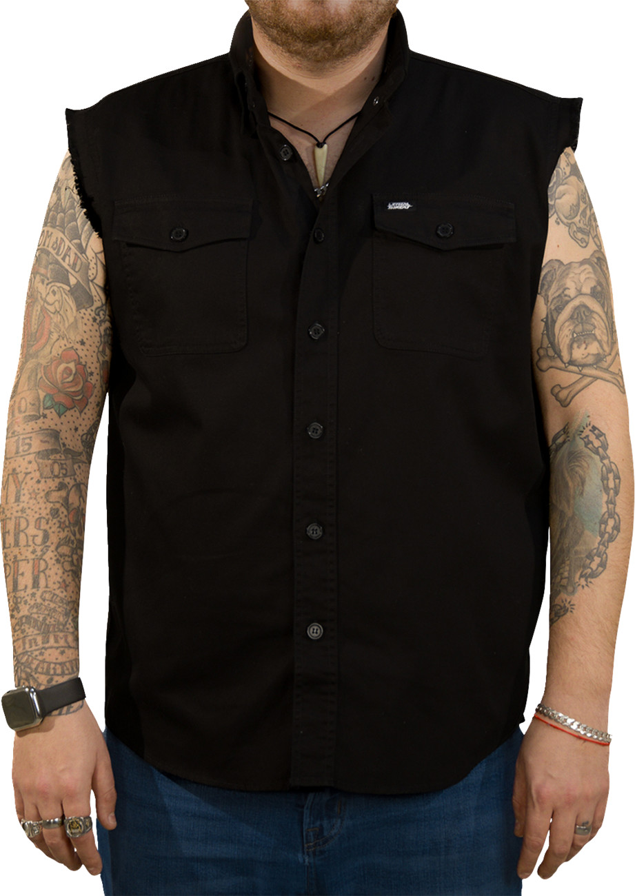 USA Skull Melt Sleeveless Shirt