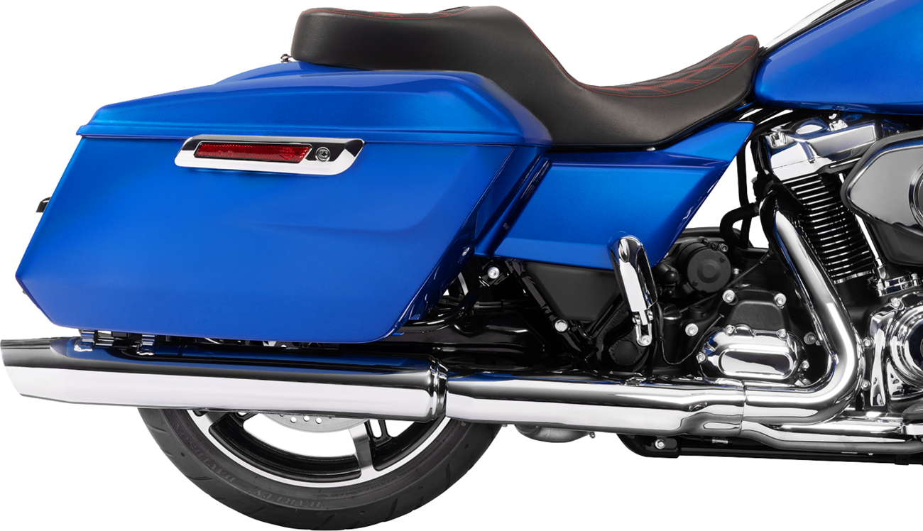 Drag specialties seats Forward Position Freedom Seat - Vinyl - Red Double Diamond Stitch - FLH/FLT '23-'25 Harley Davidson