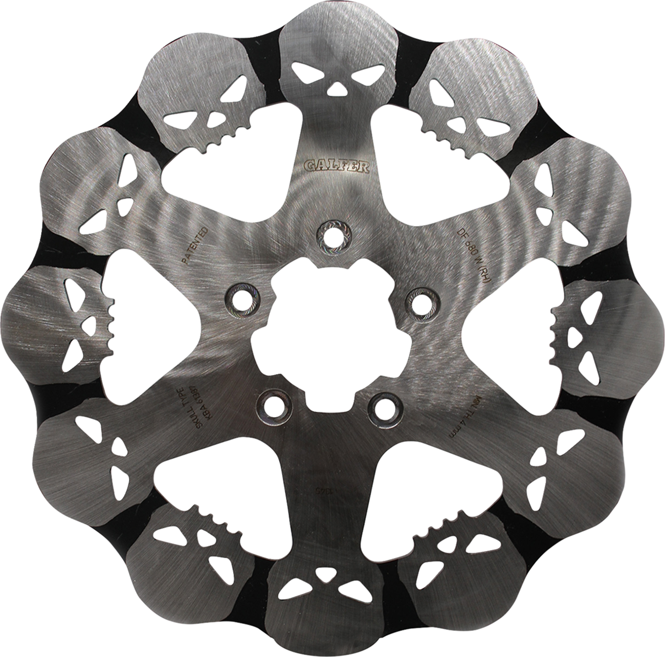 Galfer Skull Rear Rotor - Solid Mount Harley Davidson