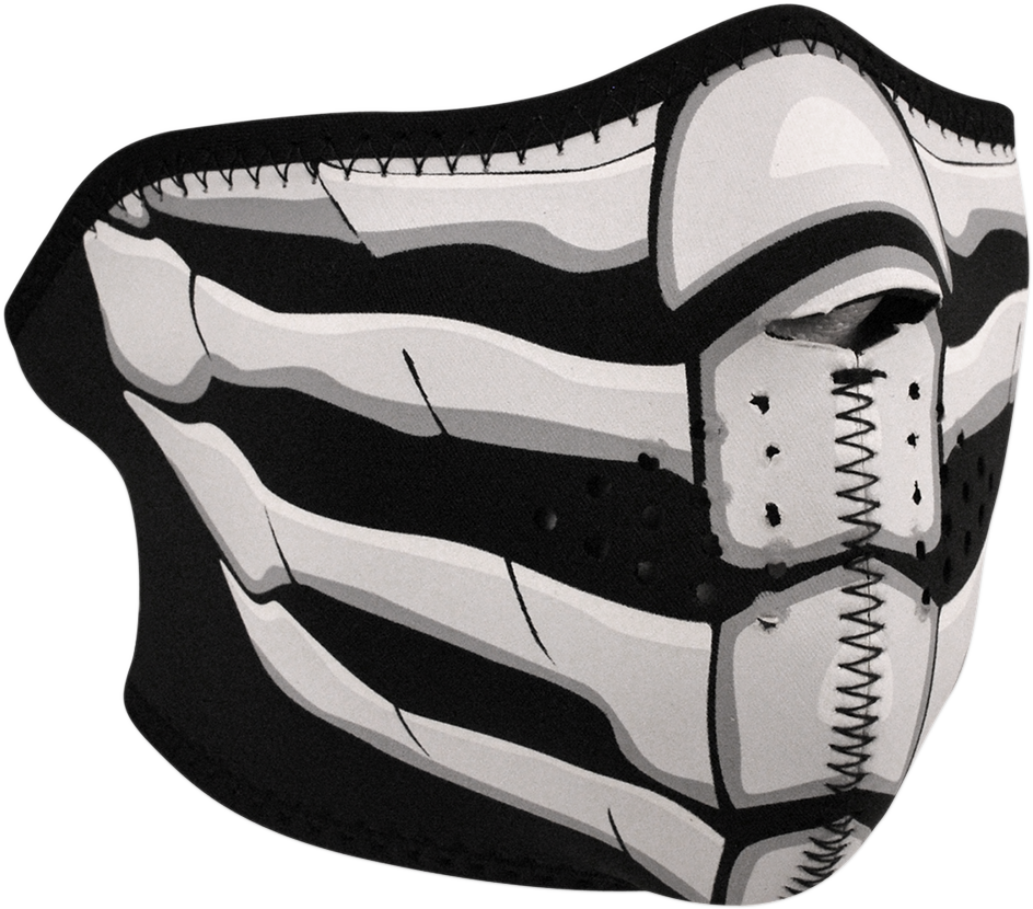 ZAN HEADGEAR Neoprene Half Mask — Glow-in-the-Dark