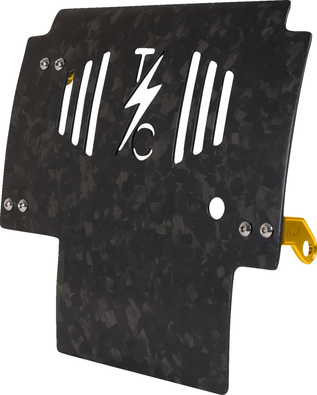 Thrashin supply co. Skid Plate - Carbon Fiber/Forged - With Gold Brackets - FLHX/FLTRX 2024-2024 Harley Davidson FLTRX Road Glide / 2024-2024 Harley Davidson FLHX Street Glide