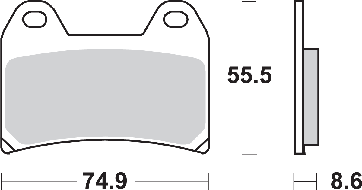 SBS HF Ceramic Front Brake Pads 706HF