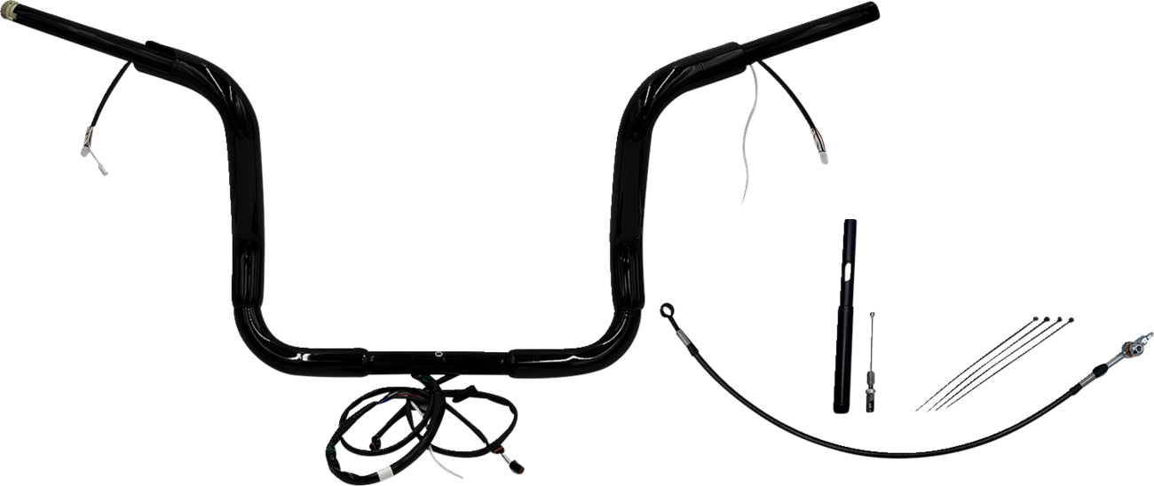 Fat Baggers Inc. 1 1/2" Wired Round Top Handlebar Kit For Harley Touring 2021-2025