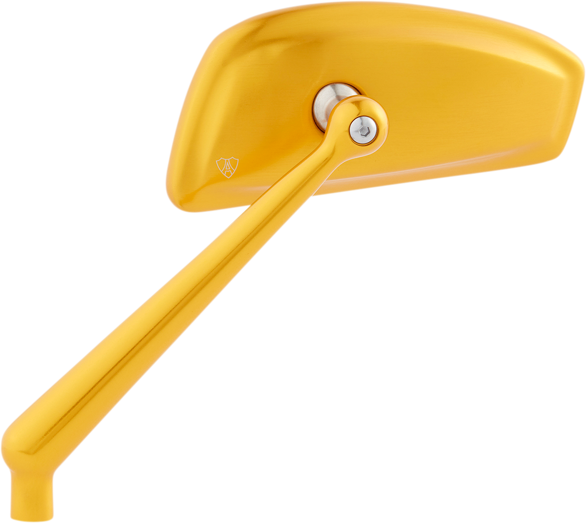 Arlen ness Mirror - Tearchop - Side View - Teardrop - Gold - Left