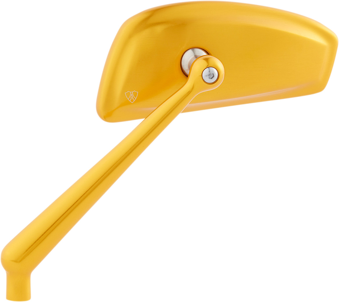 Arlen ness Mirror - Tearchop - Side View - Teardrop - Gold - Left