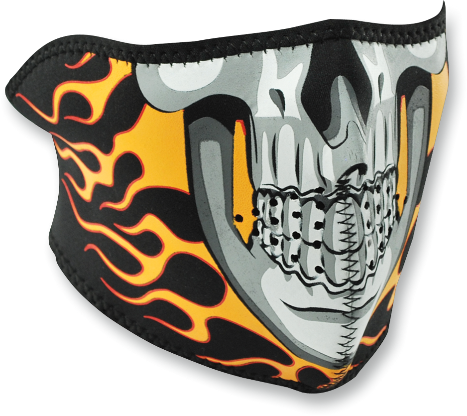 ZANheadgear Skull Neoprene Half Mask